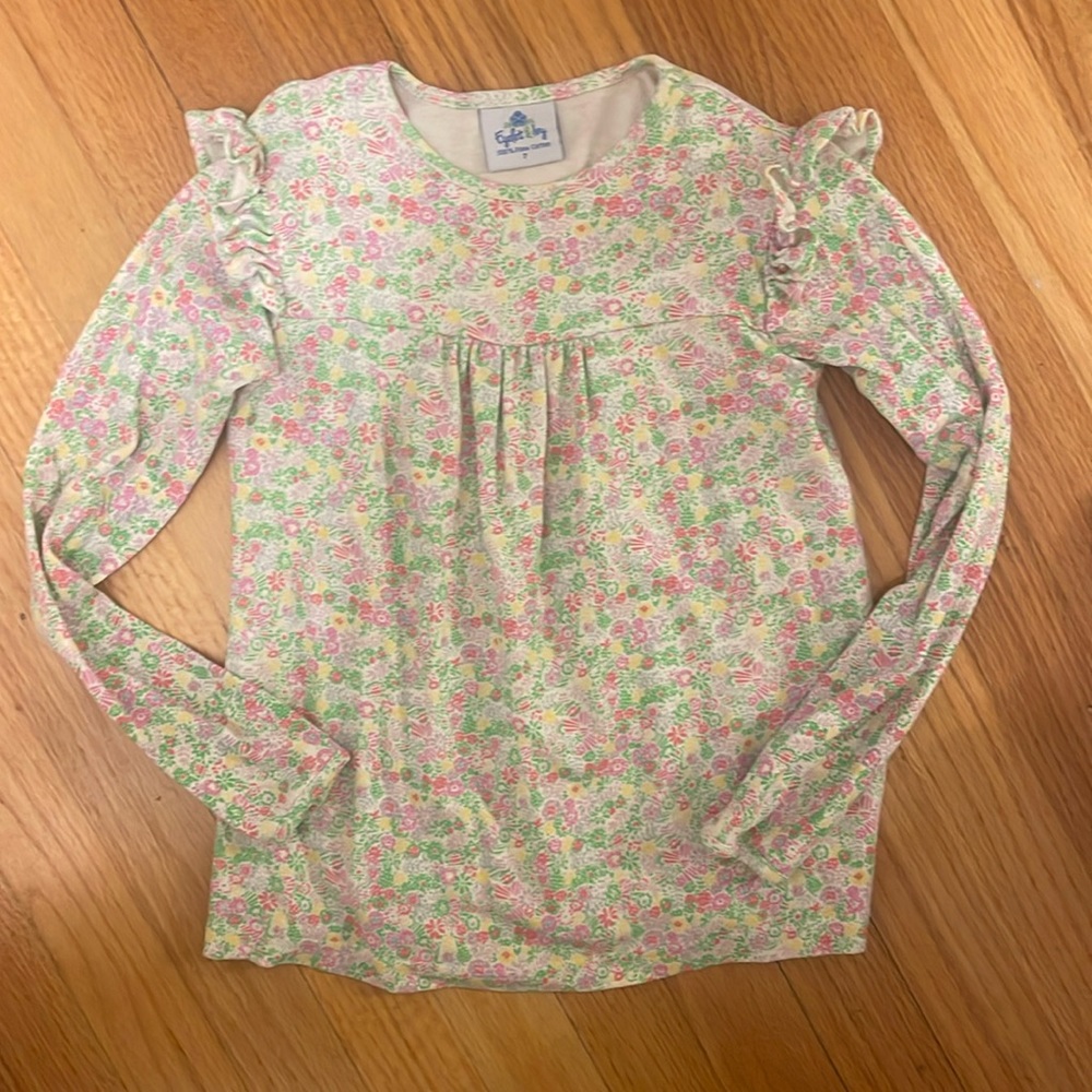 Eyelet and Ivey girls top size 7